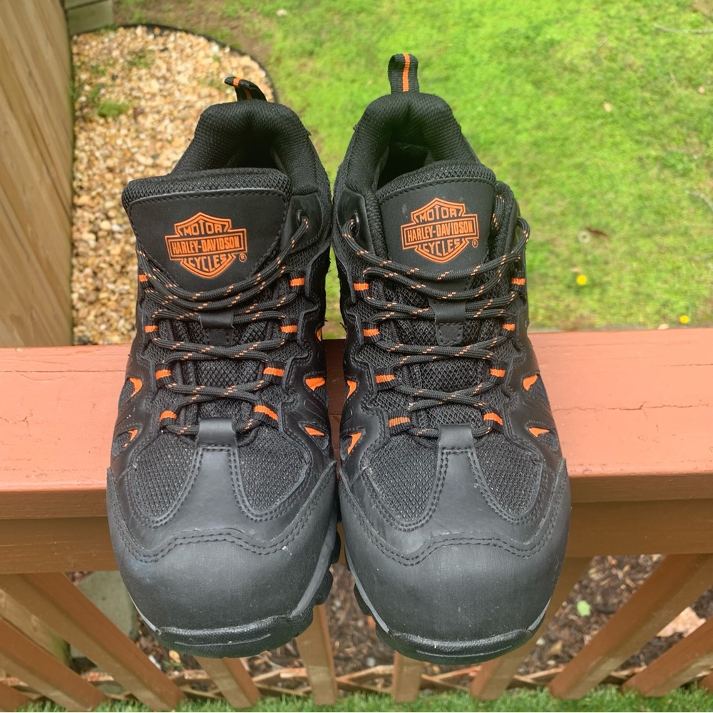 Men's Harley Davidson Composite Toe Eastfield WP Metal Free Work Shoe D93327 - Picture 14 of 16